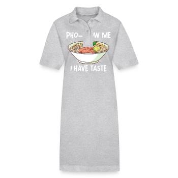 Lustige Pho Vietnamesische Nudelsuppe Pho - Stanley/Stella Frauen Bio-Polokleid PAIGER - Schwarz - Vorne