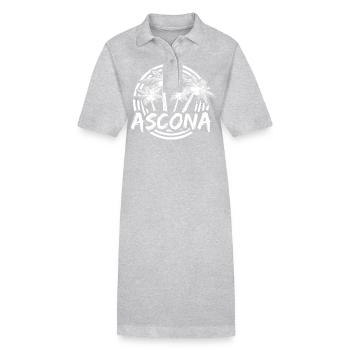 Ascona comme jour férié - Robe polo bio PAIGER Stanley/Stella Femme - noir - Devant