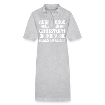 First name Chris Christoph - Stanley/Stella PAIGER Organic Women’s Polo Dress - black - Front