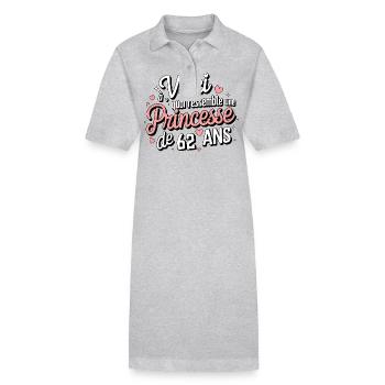 Princess 62 years old - Stanley/Stella PAIGER Organic Women’s Polo Dress - black - Front