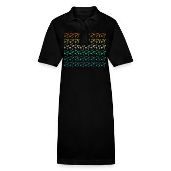 Archer Tir à l’arc - Robe polo bio PAIGER Stanley/Stella Femme - noir - Devant