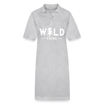 Wild Thing Wald Abenteuer - Stanley/Stella Frauen Bio-Polokleid PAIGER - Schwarz - Vorne