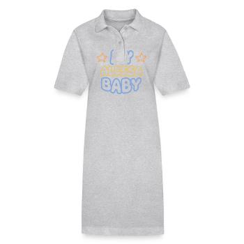 Prénom Alessa - Robe polo bio PAIGER Stanley/Stella Femme - noir - Devant
