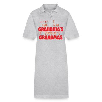 Was Bei Oma Passiert Bleibt Bei Oma - Stanley/Stella Frauen Bio-Polokleid PAIGER - Schwarz - Vorne
