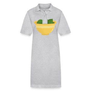 Bol de citrons verts - Robe polo bio PAIGER Stanley/Stella Femme - noir - Devant