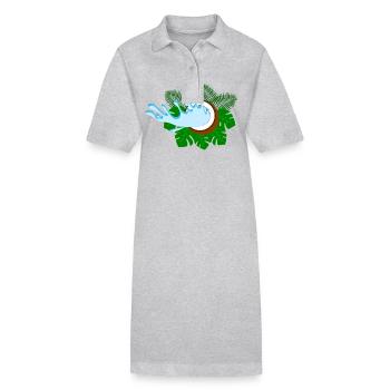 Kokosnuss Fans - Stanley/Stella Frauen Bio-Polokleid PAIGER - Schwarz - Vorne