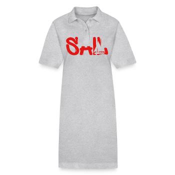 sail rot - Stanley/Stella Frauen Bio-Polokleid PAIGER - Schwarz - Vorne