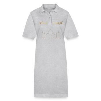 Ramadan Mubarak Golden Mosque - Stanley/Stella PAIGER Organic Women’s Polo Dress - black - Front