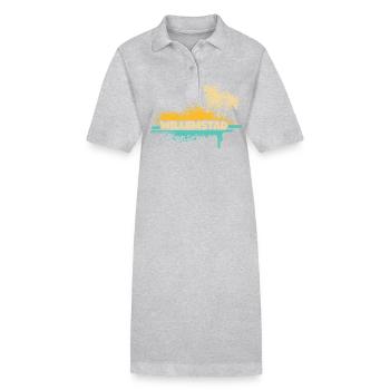 Willemstad comme jour férié - Robe polo bio PAIGER Stanley/Stella Femme - noir - Devant