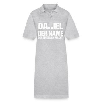 First name Daniel - Stanley/Stella PAIGER Organic Women’s Polo Dress - black - Front