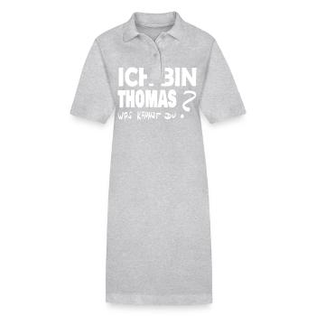 Cadeau pour Thomas - Robe polo bio PAIGER Stanley/Stella Femme - noir - Devant