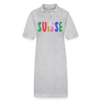 SUISSE. PAYS - Robe polo bio PAIGER Stanley/Stella Femme - noir - Devant