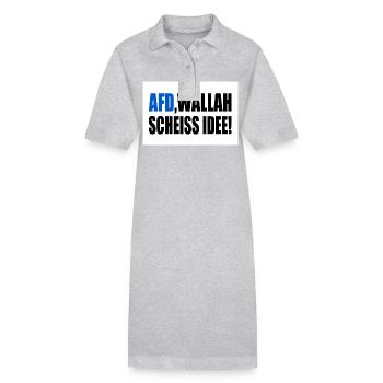 Afd wallah scheiss idee - Stanley/Stella Frauen Bio-Polokleid PAIGER - Schwarz - Vorne