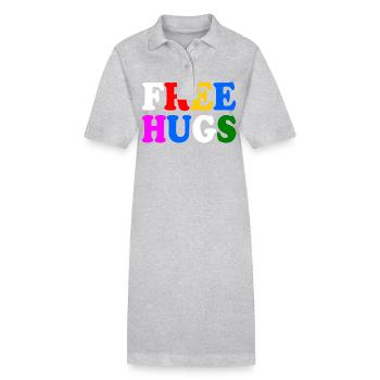 Free hugs - Stanley/Stella Frauen Bio-Polokleid PAIGER - Schwarz - Vorne