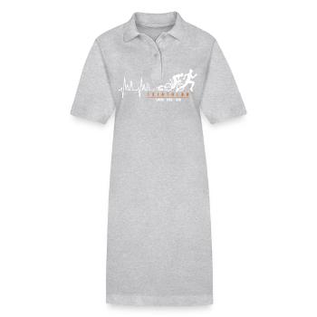 Triathlon triathlete sport triathlon - Stanley/Stella PAIGER Organic Women’s Polo Dress - black - Front