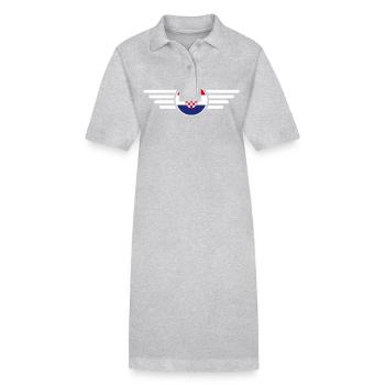Croatie Style Design T-shirt - Robe polo bio PAIGER Stanley/Stella Femme - noir - Devant