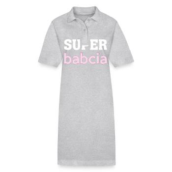 Super Babcia Poland Grandma Polska Polish - Stanley/Stella PAIGER Organic Women’s Polo Dress - black - Front