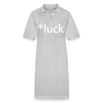 Luck St Patricks Day - Stanley/Stella PAIGER Organic Women’s Polo Dress - black - Front