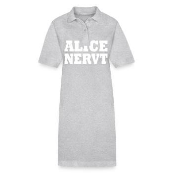Alice is annoying - Stanley/Stella PAIGER Organic Women’s Polo Dress - black - Front