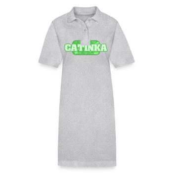 Health Catinka - Stanley/Stella PAIGER Organic Women’s Polo Dress - black - Front
