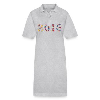 Fleurs 2016 - Robe polo bio PAIGER Stanley/Stella Femme - noir - Devant