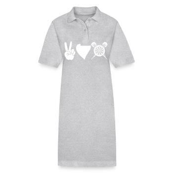 Darts player Darts - Stanley/Stella PAIGER Organic Women’s Polo Dress - black - Front