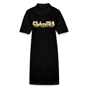 Mrs. Clarisa - Stanley/Stella PAIGER Organic Women’s Polo Dress - black - Front