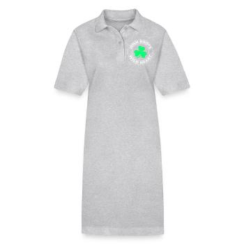 Wild Heart: Funny Irish Girl Design - Stanley/Stella PAIGER Organic Women’s Polo Dress - black - Front