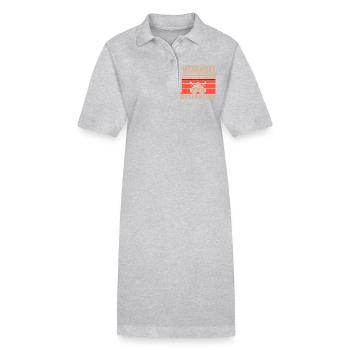 Kitzbühel Österreich Retro Sunset Ski 80er Jahre - Stanley/Stella Frauen Bio-Polokleid PAIGER - Schwarz - Vorne