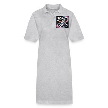 gato - Robe polo bio PAIGER Stanley/Stella Femme - noir - Devant
