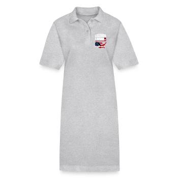 Legenden sind in USA geboren / Flagge Geschenk - Stanley/Stella Frauen Bio-Polokleid PAIGER - Schwarz - Vorne