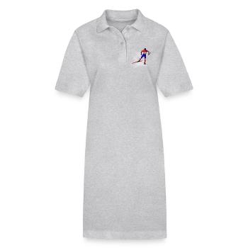 ski de fond - Robe polo bio PAIGER Stanley/Stella Femme - noir - Devant