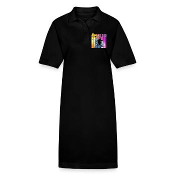 Apres ski - Stanley/Stella PAIGER Organic Women’s Polo Dress - black - Front