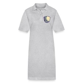 Badge retro, Paris France est ma ville natale - Robe polo bio PAIGER Stanley/Stella Femme - noir - Devant