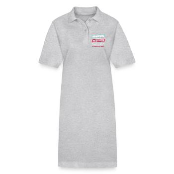 Biohacking it's only an Addiction - Stanley/Stella PAIGER Organic Women’s Polo Dress - black - Front