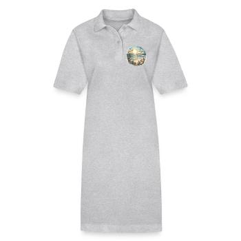 Rêve de plage - Robe polo bio PAIGER Stanley/Stella Femme - noir - Devant