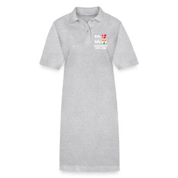 Inde et Danemark 100% drapeau de génie - Robe polo bio PAIGER Stanley/Stella Femme - noir - Devant