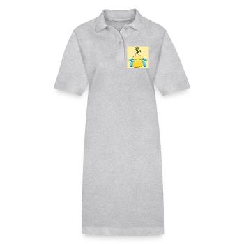 Traurige Zitrone COMIC WEINEN LIMONE SOMMER ESSEN - Stanley/Stella Frauen Bio-Polokleid PAIGER - Schwarz - Vorne