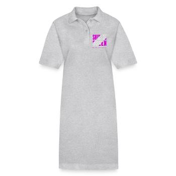 Shih Poo Königin - Stanley/Stella Frauen Bio-Polokleid PAIGER - Schwarz - Vorne