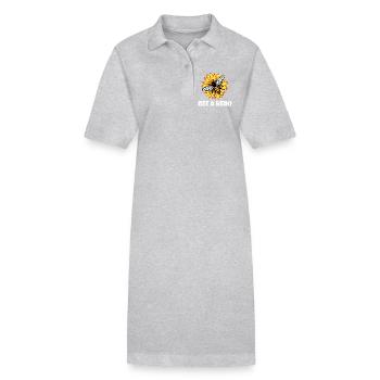 Erde Biene Statement Artenschutz Umwelt Natur - Stanley/Stella Frauen Bio-Polokleid PAIGER - Schwarz - Vorne