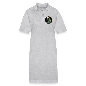 Bengal Tiger Portrait Patch: Indian Fauna - Stanley/Stella PAIGER Organic Women’s Polo Dress - black - Front