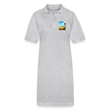Suffolk Coast Heaths Travel Poster Souvenir WPA - Stanley/Stella PAIGER Organic Women’s Polo Dress - black - Front