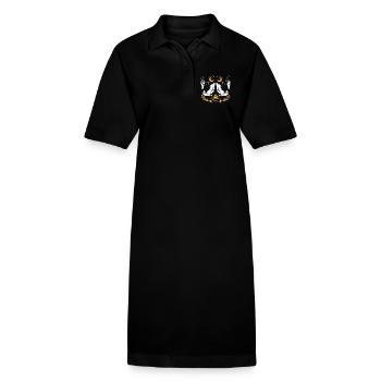 Emblem der Lunaren Wölfe - Stanley/Stella Frauen Bio-Polokleid PAIGER - Schwarz - Vorne