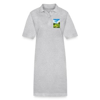 Baltusrol Golf Club Vintage Reiseposter Souvenir - Stanley/Stella Frauen Bio-Polokleid PAIGER - Schwarz - Vorne