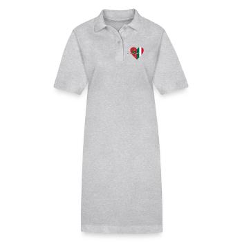 Marokko und Italien 100% Freundschaft - Stanley/Stella Frauen Bio-Polokleid PAIGER - Schwarz - Vorne