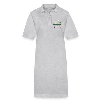 Billiard Player Pixel Art - Stanley/Stella PAIGER Organic Women’s Polo Dress - black - Front