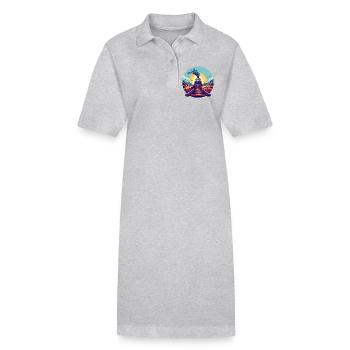 Portrait ferroviaire - Robe polo bio PAIGER Stanley/Stella Femme - noir - Devant