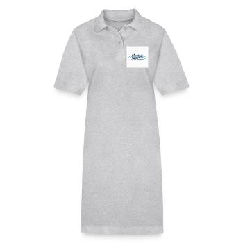 Montpellier Handlettering Design - Stanley/Stella Frauen Bio-Polokleid PAIGER - Schwarz - Vorne