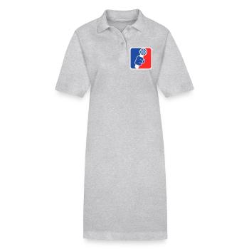 Microphone Check League Icon – Sportfan - Stanley/Stella Frauen Bio-Polokleid PAIGER - Schwarz - Vorne