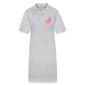 Zentangle Owl - Stanley/Stella PAIGER Organic Women’s Polo Dress - black - Front